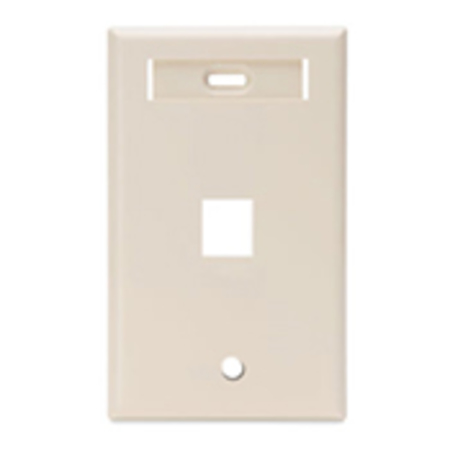 LEVITON Number of Gangs: 1 High-Impact Plastic, Light Almond 42080-1TS